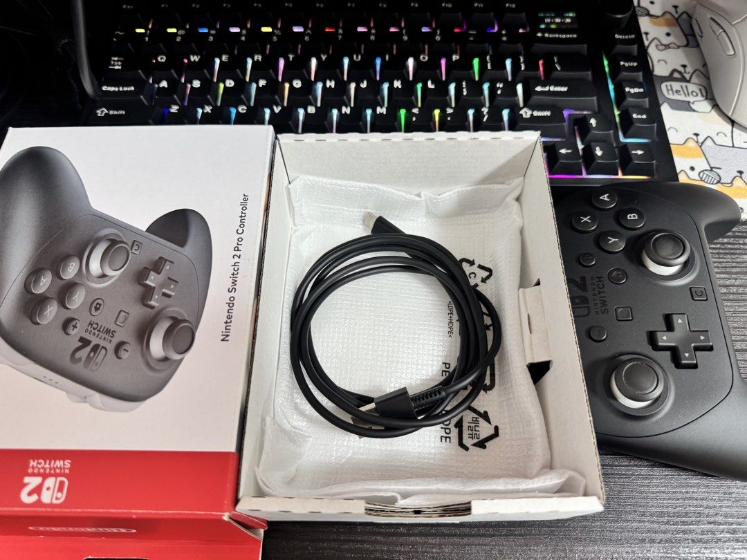 Nintendo Switch 2 (Category: Nintendo) located in Navotas City. Submitted by emembravocastillo (Listing ID 1468326423, Image 2). Description: (SLIGHTLY USED NINTENDO SWITCH 2 PRO CONTROLLER) 2,800 last price posted. Complete set with box, original cord, plastic. Bihira lang po nagamit kaya all goods and presentable pa din. No hidden issues, no history of repair and no drifting issue. See pictures to appreciate po. (Meet up or pick up dito sa mala