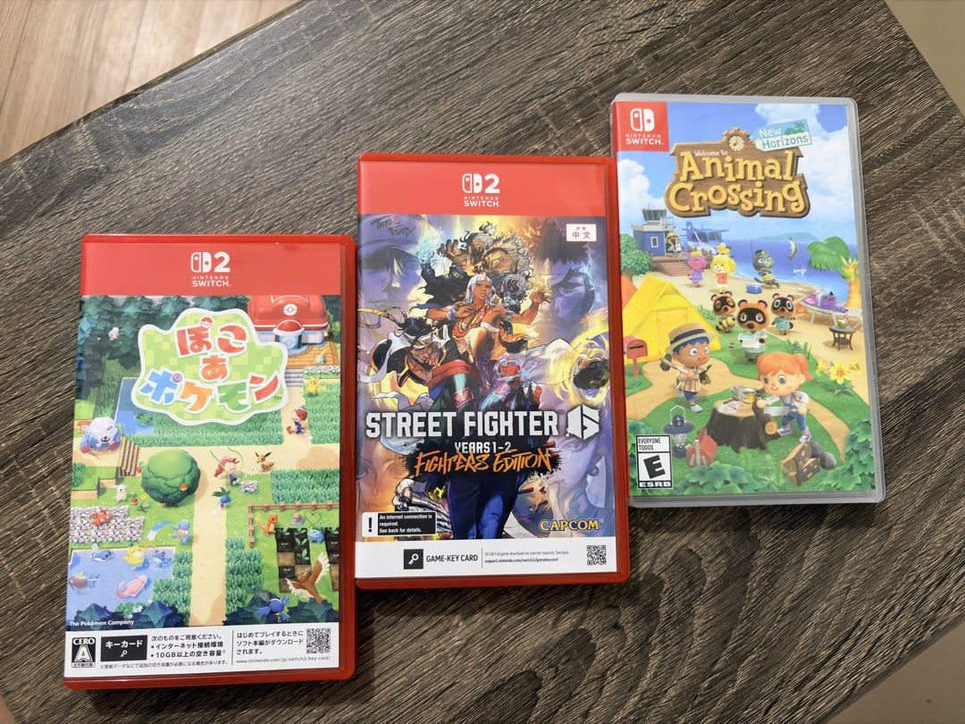 Nintendo Switch 2 Games (Category: Nintendo) located in Manila. Submitted by alex2945 (Listing ID 1468499544, Image 1). Description: For Sale or Trade (Prio Selling) Nintendo Switch games Animal Crossing New Horizons Php 2,000 Switch 2 Street Fighter Years 1-2 Fighters Edition (Unused code) Php 2,500 Switch 2 Pokopia Php 3,000 Loc: Makati City MOD: SDD, Meet-up.