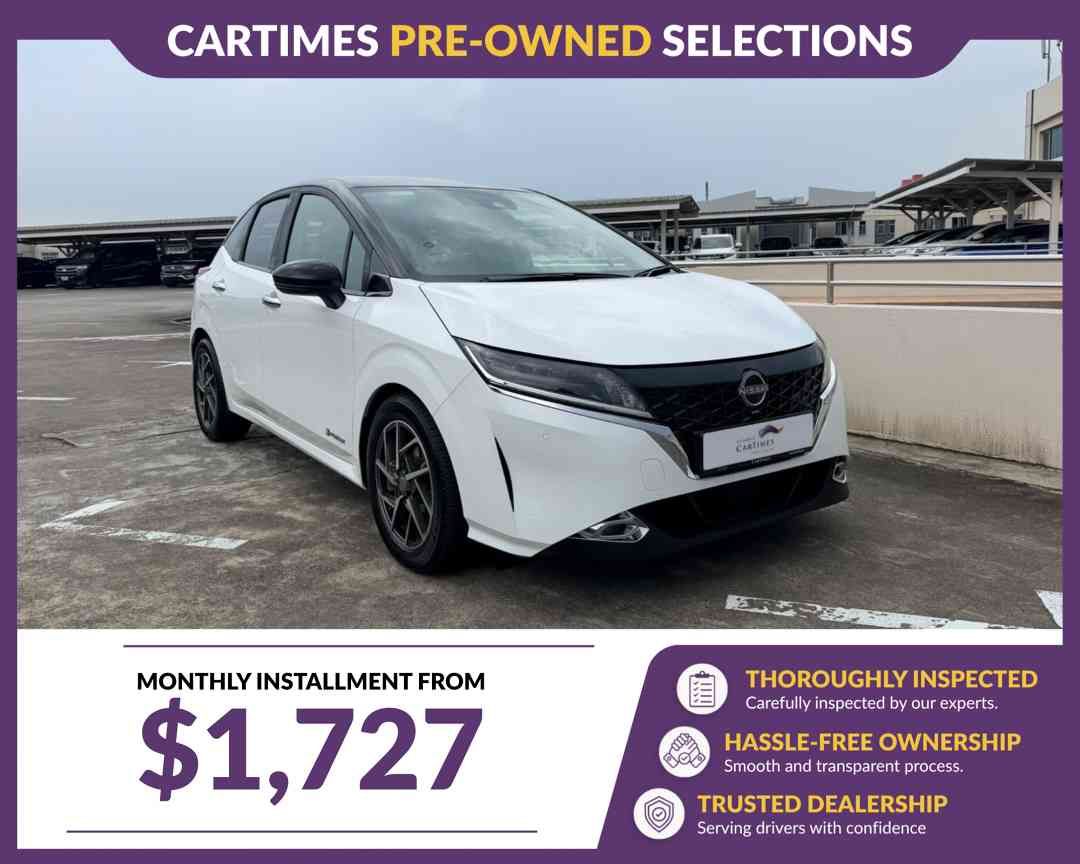 Nissan Note e-POWER Hybrid Premium (A) (Category: Used Cars) located in Singapore. Submitted by cartimesautomobile (Listing ID 1468292796, Image 2). Description: Buy with confidence from our certified pre-owned collection. Gone through a 120-points health check, each unit is refurbished for the brand new car experience. Trade ins are welcomed. Extended warranty till end of COE available too! Contact our friendly salesman today to schedule for you