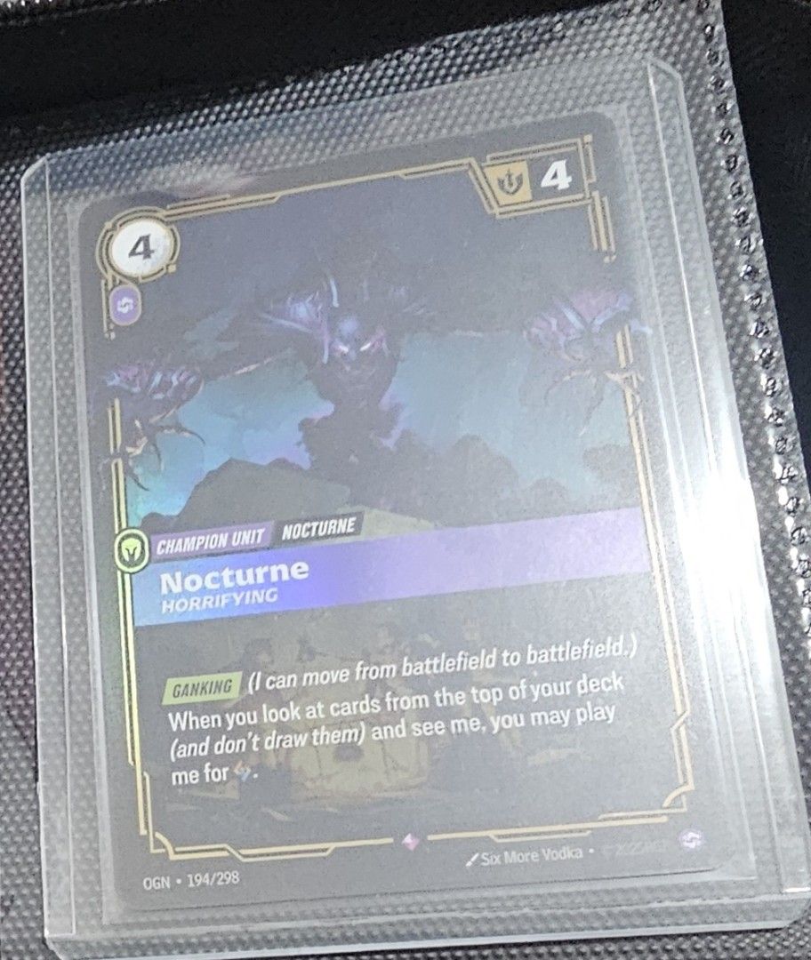 Nocturne 194/298 (Category: Raw Singles) located in Manila. Submitted by anthonylee23810 (Listing ID 1468482849, Image 1). Description: Nocturne – Horrifying (CGR-194/250): Worth approximately $5.00 to $6.00 (around ₱350)..
