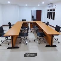 OFFICE TABLE INTO CONFERENCE TABLE (Category: Other Home Furniture) located in Quezon City. Submitted by hannah.trishofficefurniture (Listing ID 1468358828, Image 2). Description: Still searching for that perfect office set this quarter? 😕 You're definitely not alone! Wherever your office is, let’s conquer this challenge together. 💪 Just like how we transformed this office in province! 😉 #TrishtineFurniture #TrishtineOfficeSet.