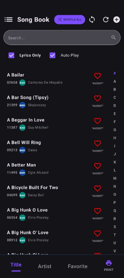 Offline Karaoke Player App Song Book (Category: Looking For) located in Manila. Submitted by happyphoenix.c77563 (Listing ID 1468325652, Image 3). Description: - Works completely offline - no internet needed - Browse digital song books and manage local music library - Remote playback control - Easy track importing - Search function and shuffle mode - Lyrics-only display toggle - Autoplay settings - Simple, user-friendly Android interface.