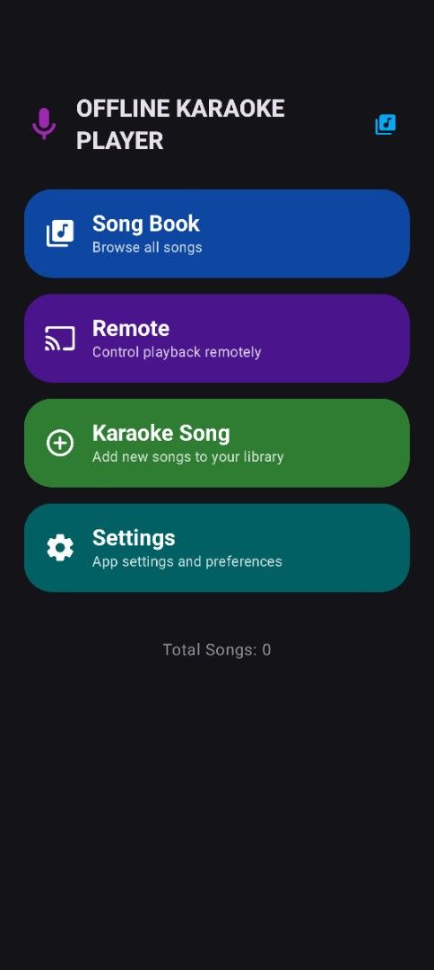 Offline Karaoke Player App Song Book (Category: Looking For) located in Manila. Submitted by happyphoenix.c77563 (Listing ID 1468325652, Image 2). Description: - Works completely offline - no internet needed - Browse digital song books and manage local music library - Remote playback control - Easy track importing - Search function and shuffle mode - Lyrics-only display toggle - Autoplay settings - Simple, user-friendly Android interface.