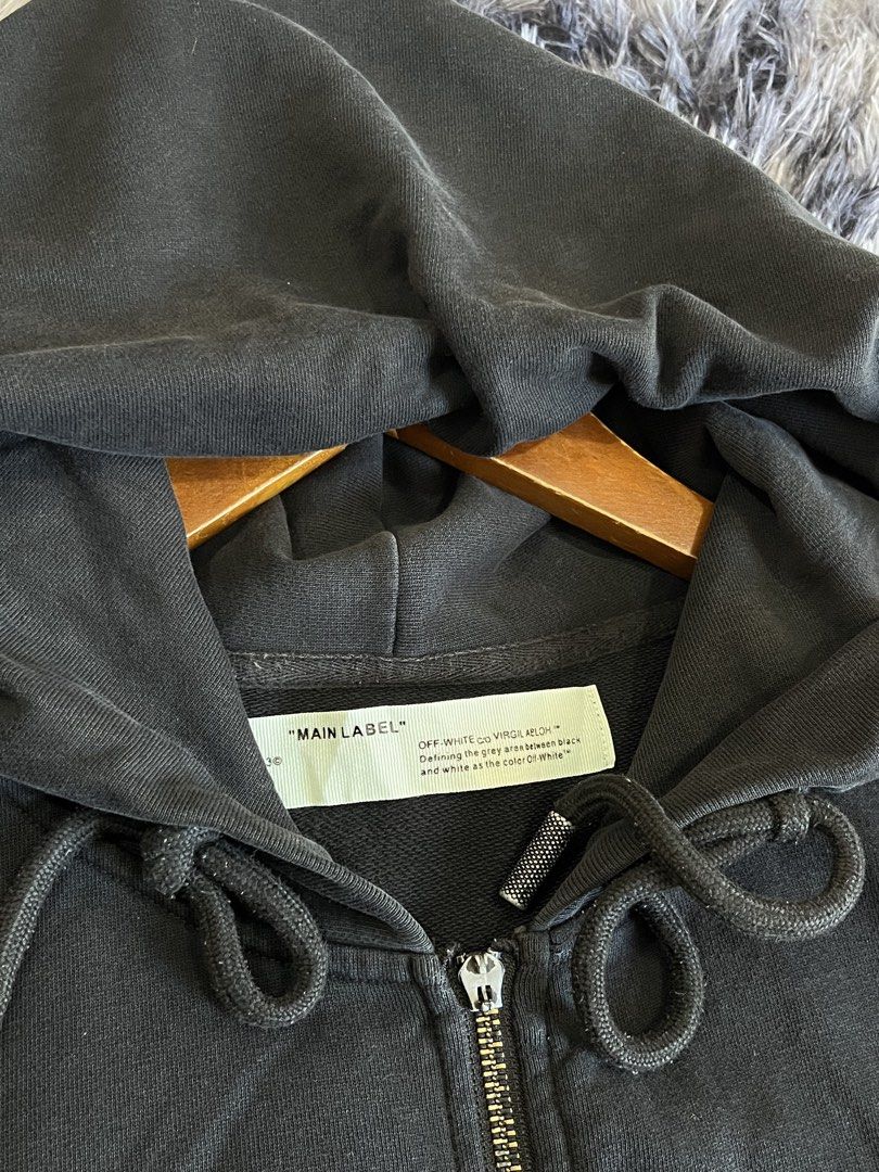 Offwhite hoodie (Category: Coats, Jackets and Outerwear) located in Manila. Submitted by cjcuevas_05 (Listing ID 1468409848, Image 3). Description: 📍Tanza Cavite Dimes: 22x28 See photo for details GCASH ONLI, can ship thru JnT/orange check out .