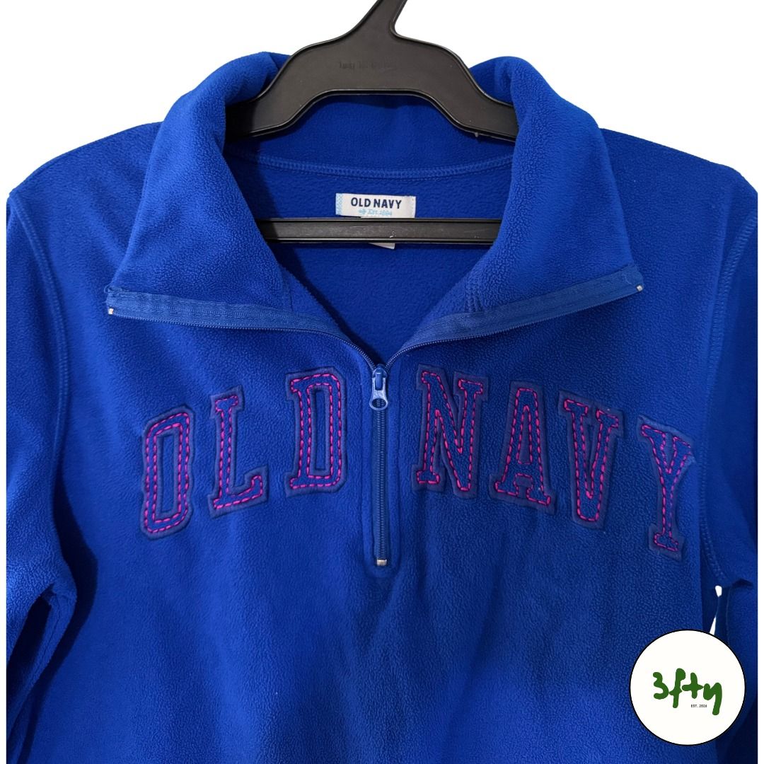 Old Navy Blue Quarter-Zip Fleece Pullover (Category: Coats, Jackets and Outerwear) located in Baguio. Submitted by 3fty.2600 (Listing ID 1468384675, Image 3). Description: - Brand: Old Navy - Size: Small-Medium Location: Baguio City Mode of payment: GCash/Bank Transfer Mode of delivery: J&T Express (shouldered by buyer) Meet ups/drop off within Baguio City proper only. Feel free to dm for inquiries, thank you!!.