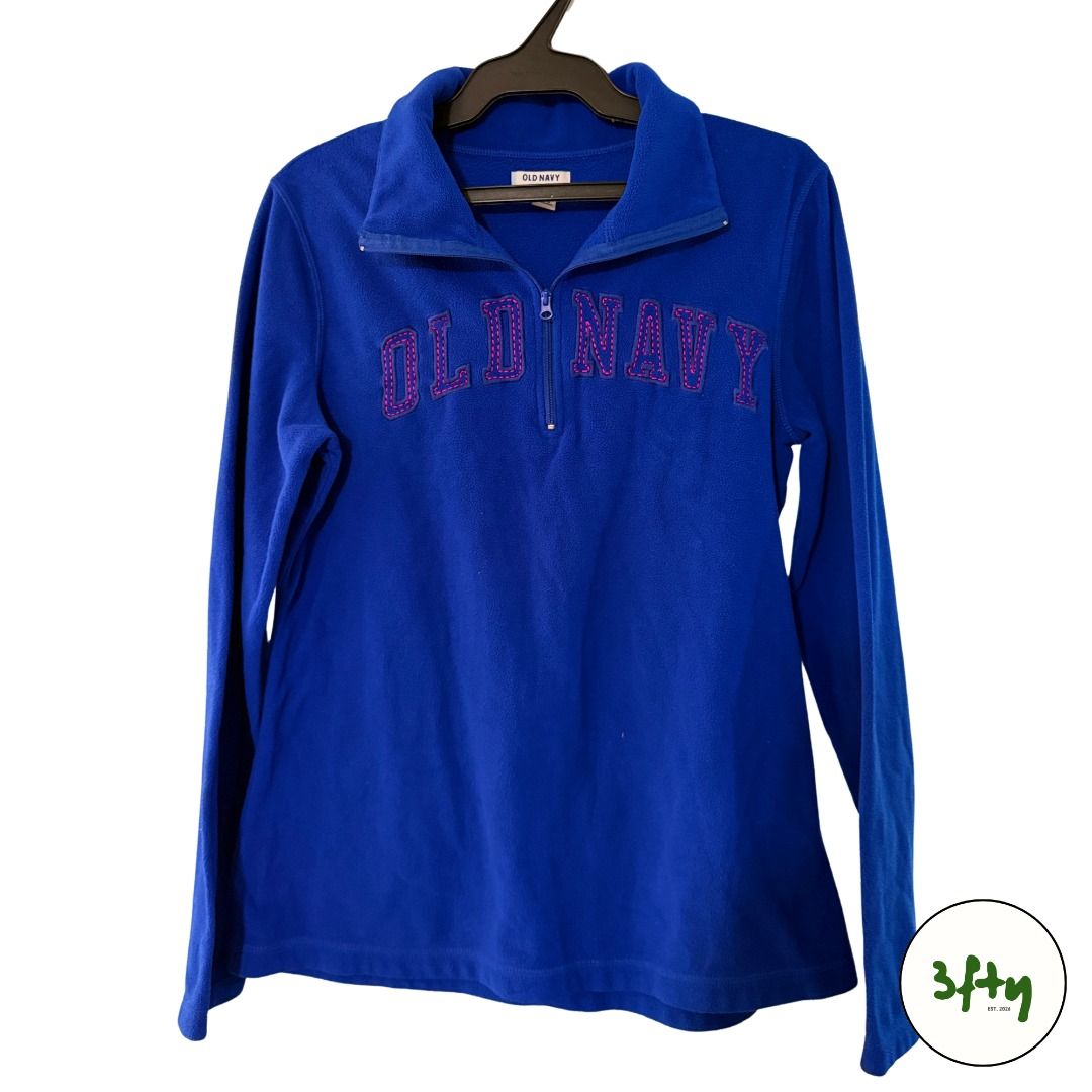 Old Navy Blue Quarter-Zip Fleece Pullover (Category: Coats, Jackets and Outerwear) located in Baguio. Submitted by 3fty.2600 (Listing ID 1468384675, Image 1). Description: - Brand: Old Navy - Size: Small-Medium Location: Baguio City Mode of payment: GCash/Bank Transfer Mode of delivery: J&T Express (shouldered by buyer) Meet ups/drop off within Baguio City proper only. Feel free to dm for inquiries, thank you!!.