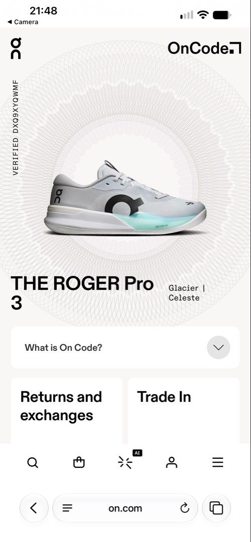 On cloud pro 3 UA quality (Category: Other Sports Equipment and Supplies) located in Manila. Submitted by ethan_005 (Listing ID 1468446289, Image 3). Description: On Running Pro 3. OEM UA QUALITY Colorway: Glacier celeste Size: US 10/ EU 44 Condition: 10/10 used once Inclusions: Shoes with Box Rfs: wrong size, guotan rako sa sides. Used once Price: ₱2,000 negotiable‼️‼️ 📍 Location: Lapu Lapu can do maxim/meet up/pickup.