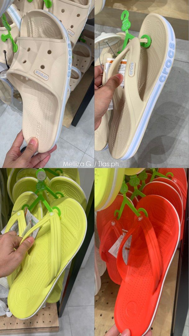 ON SALE CROCS BAYABAND FLIP (Category: Slippers and slides) located in Marikina City. Submitted by ilas.ph (Listing ID 1468319228, Image 2). Description: ORIGINAL WITH ECO BAG PRICE AND SIZE INDICATED EACH PICTURE NO COD .