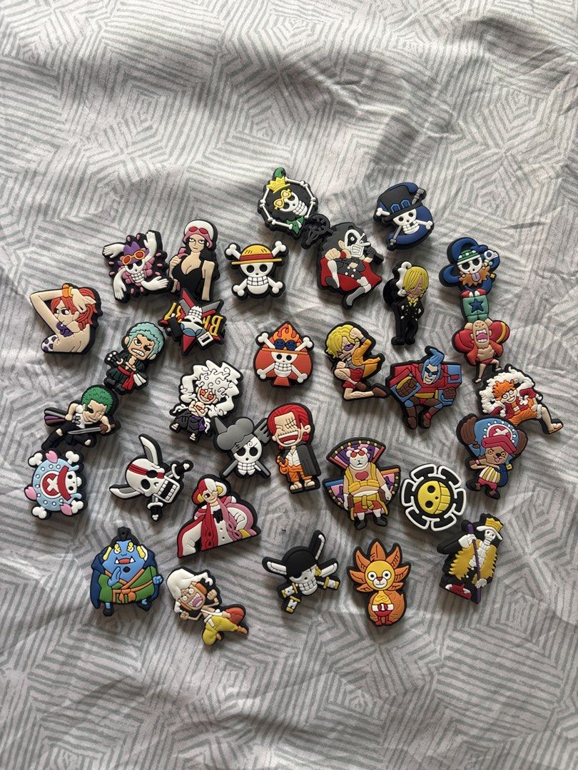 One Piece jibbitz (Category: Character Goods) located in Manila. Submitted by fastwind.f2d593 (Listing ID 1468286857, Image 1). Description: 30pcs One Piece jibbitz.