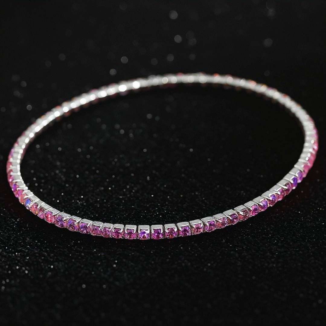 One Piece Pink Rhinestone Elastic Bracelet (Category: Bracelets) located in Taguig. Submitted by realmshop (Listing ID 1468305954, Image 1). Description: Pink Rhinestone Elastic Bracelet 💎Rhinestone Elastic Bracelet Set – Stackable Sparkle Stretch Bracelets for Women & Girls💎 Add instant glamour to any outfit with effortless elegance! Elevate your everyday style with this dazzling 3-Pack Rhinestone Elastic Bracelet Set. Meticulously crafted wit