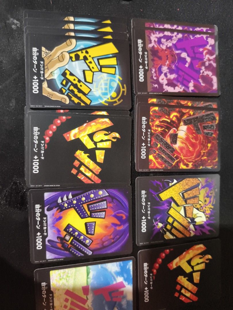 One piece tcg don cards (Category: Raw Singles) located in San Pedro. Submitted by gentlelion_02f32d (Listing ID 1468334843, Image 2). Description: 5 pesos each take all 300.