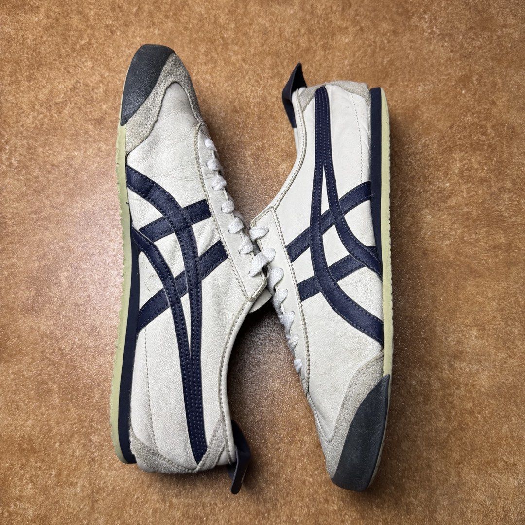 ONITSUKA TIGER (Category: Sneakers) located in Panabo. Submitted by shoerarefinds (Listing ID 1468346757, Image 3). Description: Onits “peacoat” (3) SIZE: CM 27 / 42.5 / US 9 Excellent Condition, minimal scratches and heel drag LOCATION: PANABO CITY, DAVAO DEL NORTE, 8105 2300 FREESHIPPING .