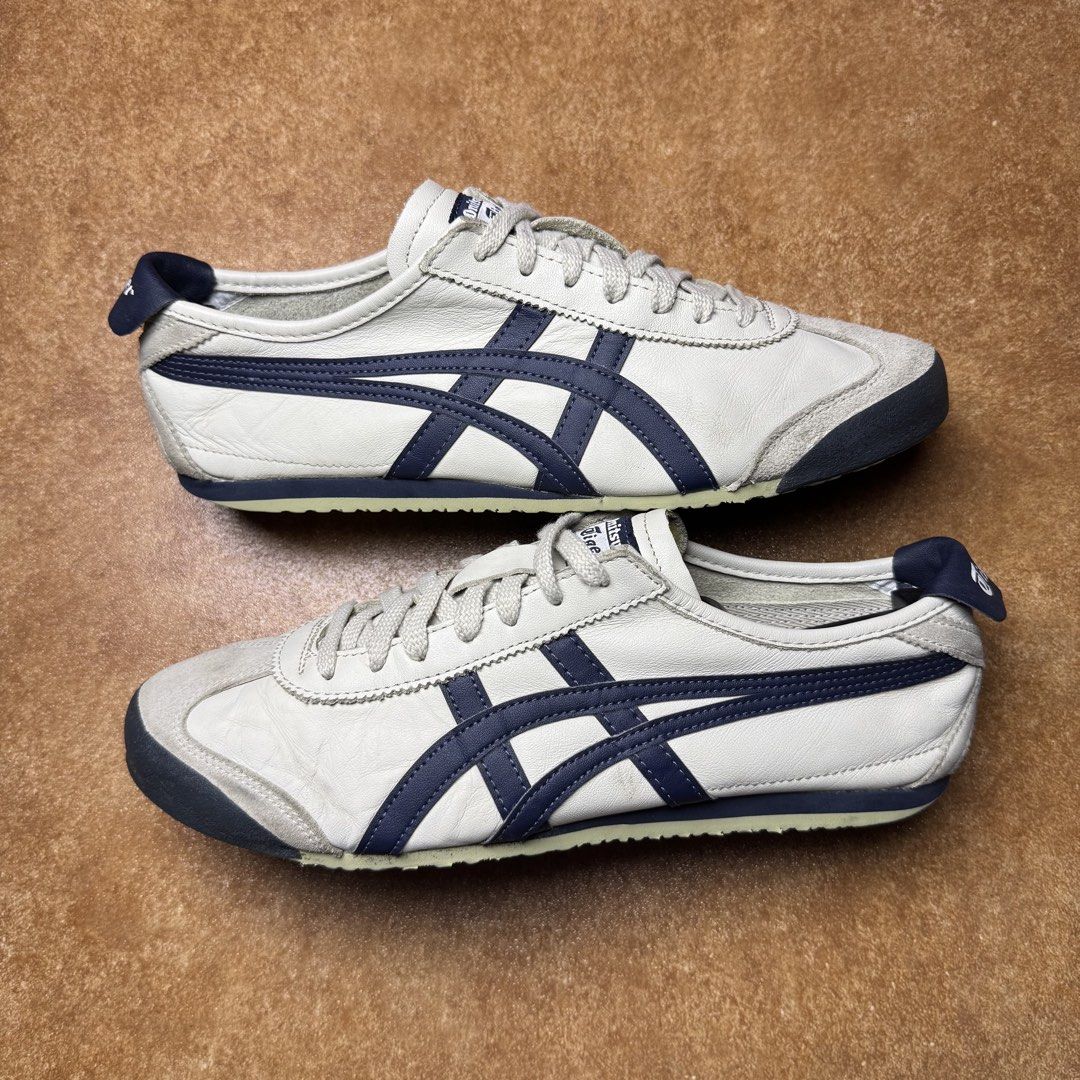 ONITSUKA TIGER (Category: Sneakers) located in Panabo. Submitted by shoerarefinds (Listing ID 1468347609, Image 1). Description: Onits “peacoat” (1) SIZE: CM 27/ EURO 42.5 / US 9 Excellent Condition, minimal scratches and heel drag LOCATION: PANABO CITY, DAVAO DEL NORTE, 8105 2600 FREESHIPPING .