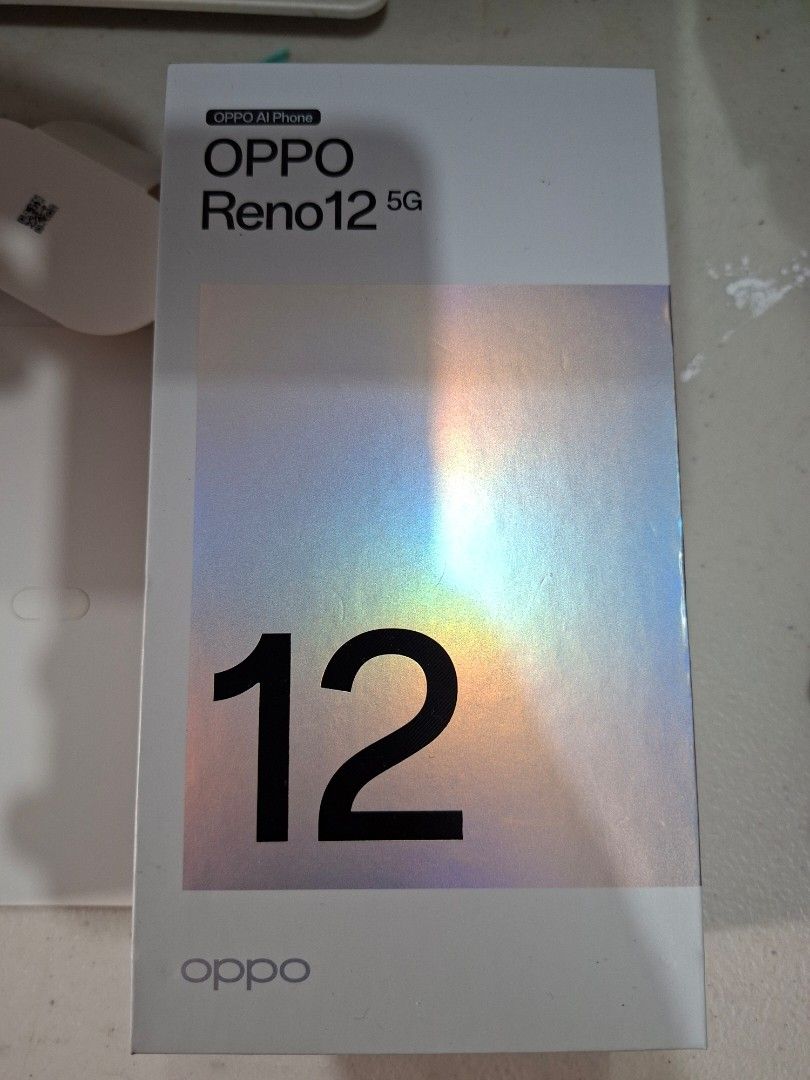 Oppo Reno 12 5g (Category: OPPO) located in San Pablo. Submitted by ninojr (Listing ID 1468359064, Image 2). Description: for sale oppo reno 12 5g, first owner, complete, unused vooc superfast charger, 2 cases, with box and manuals, openline dualsim, Ai camera and phone, curved screen.