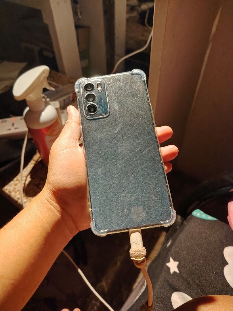 Oppo Reno 6 5g (Category: OPPO) located in Quezon City. Submitted by felicithings (Listing ID 1468355877, Image 2). Description: For Sale Oppo Reno 6 5g Honest Issue: Replaced lcd pero working smooth parin, makunat ang battery, malinaw camera Unit, tempered glass, case,.