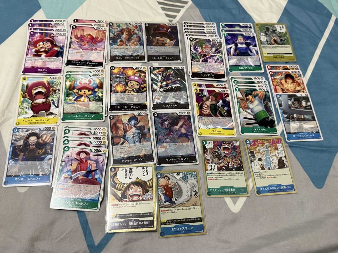 OPTCG (Category: Raw Singles) located in Los Banos. Submitted by _skymi (Listing ID 1468440465, Image 3). Description: TAKE ALL with 9 Pocket Toploader Binder and bulks Loc: Laguna Mod: Lbc/Lalamove/Jnt Meetup: Santa Rosa.