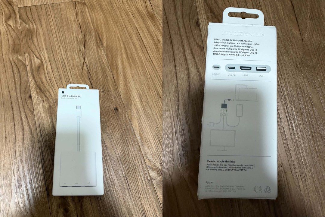 Original Apple USB-C Multip​​ort Adapters 🍎 (Category: Office & Business Technology) located in Quezon City. Submitted by khalendsfahion (Listing ID 1468395800, Image 2). Description: Available items: 1. USB-C to VGA Multiport Adapter * Original Price: ₱4,190 * Selling Price: ₱3,500 2. USB-C to Digital AV Multiport Adapter (HDMI) * Original Price: ₱4,190 * Selling Price: ₱3,500 Both items are available in their original packaging. 💰 ₱3,500 each