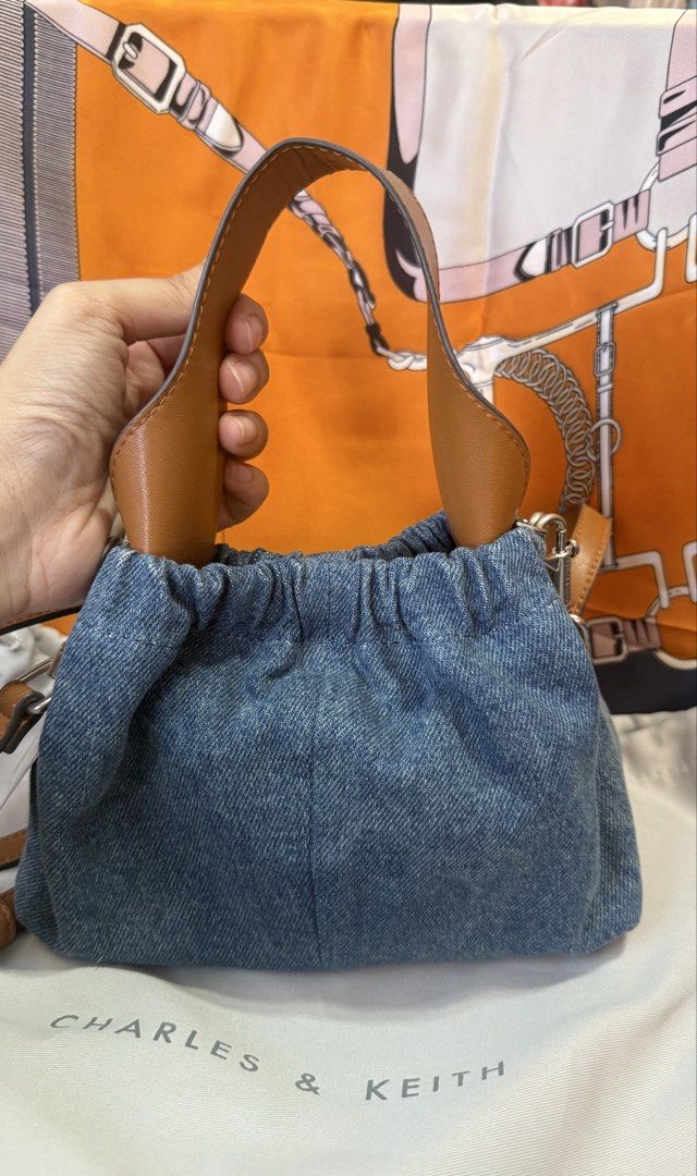 Original Charles & Keith body bag (Category: Cross-body Bags) located in Manila. Submitted by prelovedrepubliq (Listing ID 1468472215, Image 3). Description: Used only once. Comes with original dustbag.