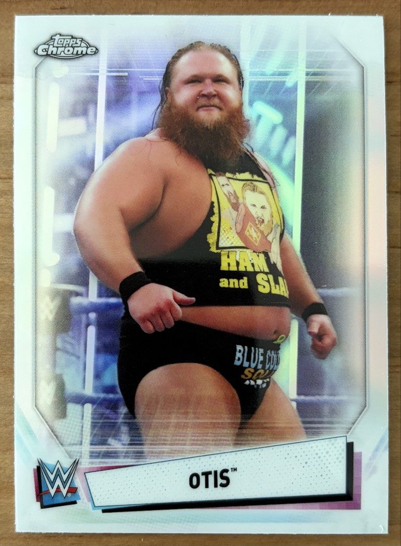 Otis | WWE Cards ~ Topps Chrome '21 [Refractor] (Category: Raw Singles) located in Makati City. Submitted by cardlab (Listing ID 1468357708, Image 1). Description: Items are 💯 authentic/original/legit. About The Card: • 2021 Topps Chrome • Card No. 63 • Refractor FOR: • Cards ₱99 and below with Card Sleeves • Cards ₱100 and up with Used Toploader • ₱10 for Bnew Tops Packaging (If Shipping): ✔️ Plastic cover ✔️ Cardboard ✔️ Bubble wrap NOTE: • Ca