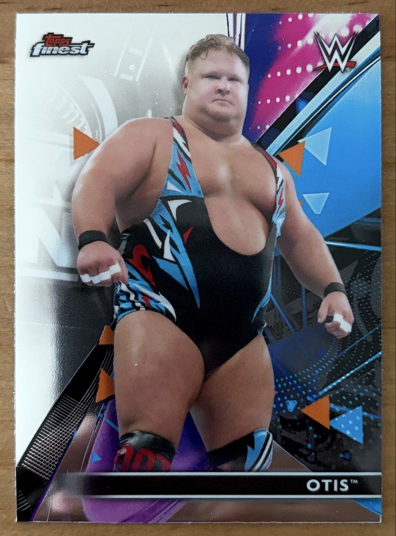Otis | WWE Cards ~ Topps Finest '21 (Category: Raw Singles) located in Makati City. Submitted by cardlab (Listing ID 1468356366, Image 1). Description: Items are 💯 authentic/original/legit. About The Card: • 2021 Topps Finest • Card No. 61 FOR: • Cards ₱99 and below with Card Sleeves • Cards ₱100 and up with Used Toploader • ₱10 for Bnew Tops Packaging (If Shipping): ✔️ Plastic cover ✔️ Cardboard ✔️ Bubble wrap NOTE: • Cards are raw • Cards may 