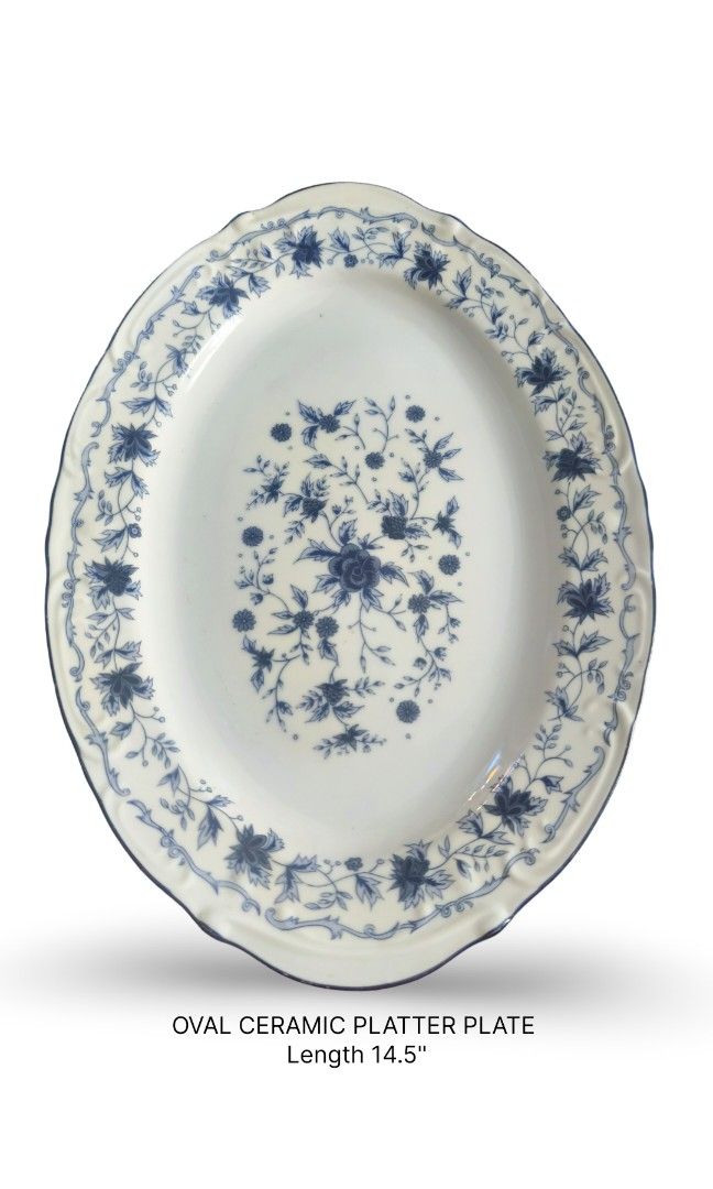 Oval Ceramic Server Platter 14" (Category: Dinnerware & Cutlery) located in Dasmarinas. Submitted by mariegarcia (Listing ID 1468397148, Image 1). Description: Location Dasmarinas Cavite MOP GCASH/ PAYMAYA SHIPPING C/O BUYER NO TO RESERVATION PAYMENT FIRST.