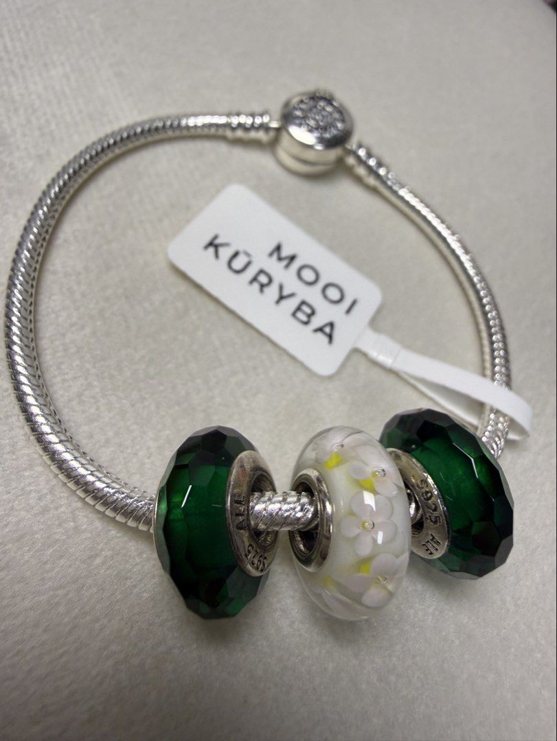 Pandora Bracelet (S1) (Category: Bracelets) located in Baguio. Submitted by mooi.kuryba (Listing ID 1468461648, Image 3). Description: PANDORA Moments Sparkling Crown O Snake Chain Bracelet✨ PRELOVED - lightly used ⚡️ Comes with: 1 Pandora Field of Daisies Murano Glass Charm 🌼 2 Green Murano Glass Charm 🟢 (All Original Pandora ALE S925) 16 CM | 1 set only @5,550 PHP This timeless piece adds a touch of sparkle and elegance to any outfit! 🌟 Mess