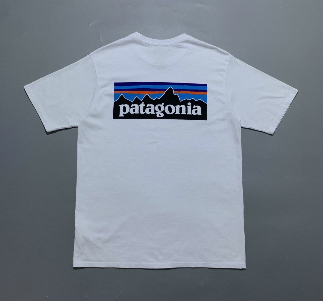 Patagonia Tee (Category: Activewear) located in Mabalacat. Submitted by thrift_trap (Listing ID 1468393350, Image 2). Description: Dimes: W19.5 x L27.5 (Size: S on tag) Condition: Excellent Issue (s): None Color rate: 9.5/10 Complete tags🏷️ Color may vary due lighting‼️.