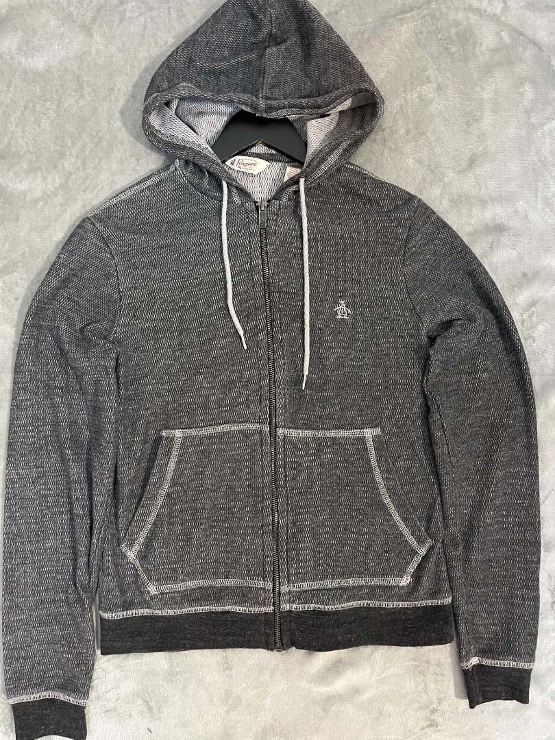 Penguin Hoodie (Category: Coats, Jackets and Outerwear) located in Manila. Submitted by zenwind_3cdc42 (Listing ID 1468403534, Image 3). Description: Original Penguin Men’s Knit Zip-Up Hoodie (Charcoal Gray) • Authentic Excellent Condition • Medium On tag Men's Women's • Complete Care tags • Condition 10/10 • Ship thru j&t // door to door • Payment thru Gcash // Cash DM me to claim reply po ako sa Isa Kong account.