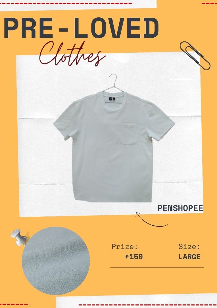 Penshoppe White T-shirt Large (Category: Tshirts & Polo Shirts ) located in Manila. Submitted by andwiyaa (Listing ID 1468425177, Image 1). Description: .