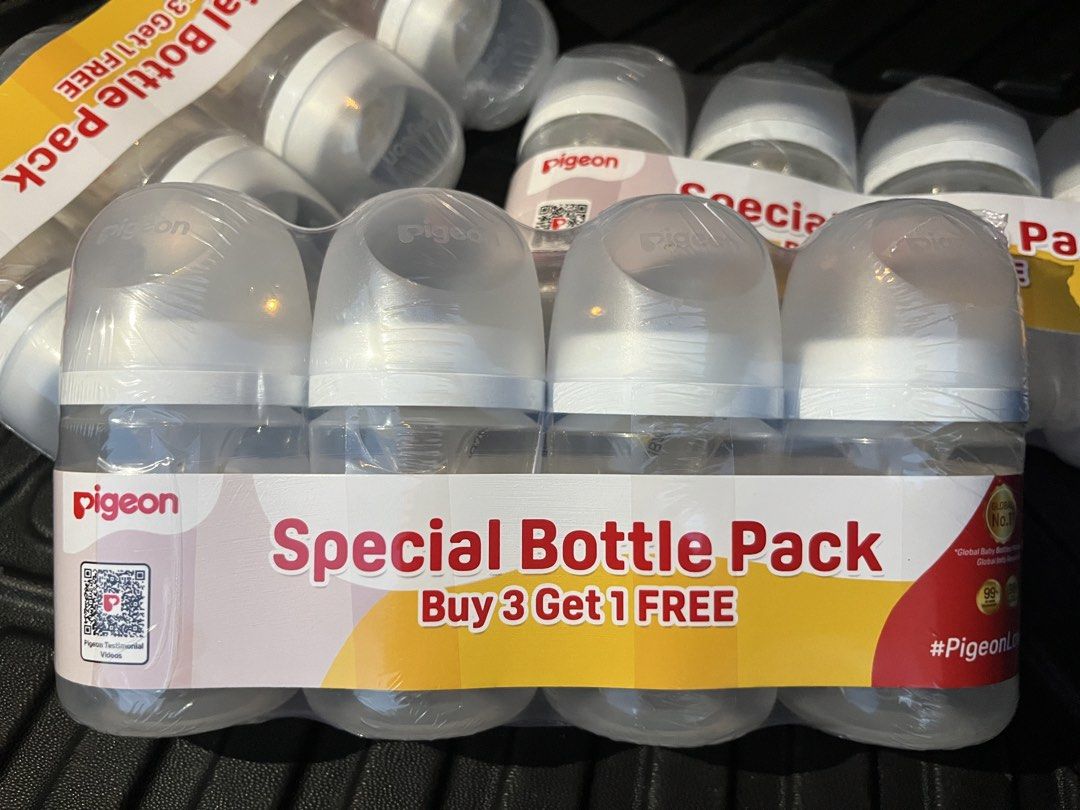 Pigeon pp wideneck 5oz 160ml 4pcs feeding bottles (Category: Breastfeeding & Bottle Feeding) located in Cavite. Submitted by hobbyppiness (Listing ID 1468374019, Image 1). Description: Pigeon pp wideneck 5oz 160ml 4pcs feeding bottles brandnew sealed .