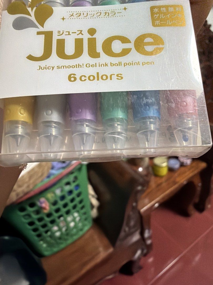 pilot juice pen metallic (NEGOTIABLE) (Category: Stationery & School Supplies) located in Quezon City. Submitted by baguetteparangkasalananko (Listing ID 1468386548, Image 2). Description: dm for last price.