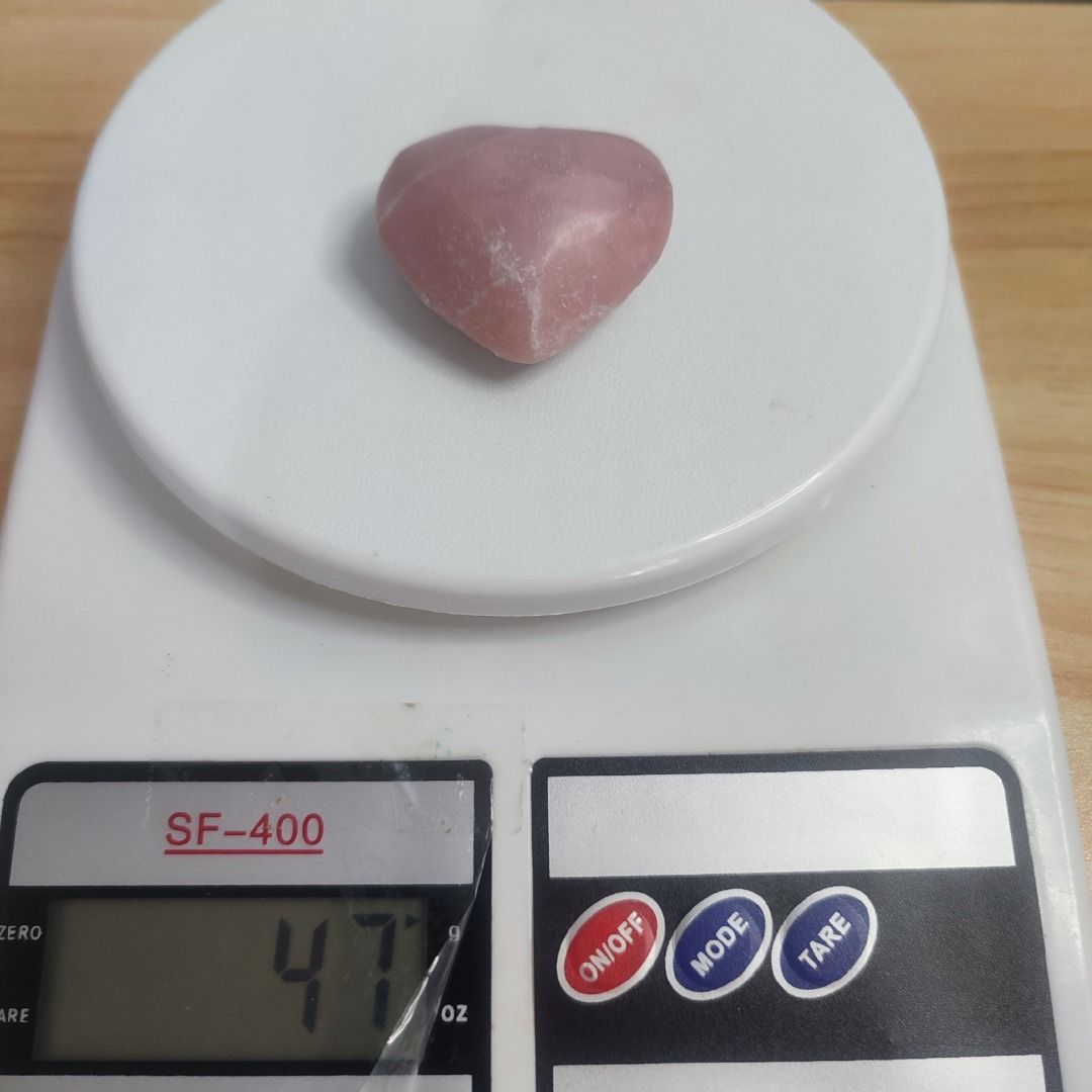 Pink Opal Heart Crystal (Category: Precious Stones) located in Taguig. Submitted by joyofcrystals (Listing ID 1468327286, Image 2). Description: 💖 Benefits & Energy 🌸Heart Chakra Activation: Known as a stone of emotional healing, gentle love, and deep peace. 🌸Calming Vibes: Helps release worry, stress, and anxiety, replacing them with feelings of tranquility and self-compassion. 🌸Thoughtful Gift: Makes a heartwarming present for loved ones, c