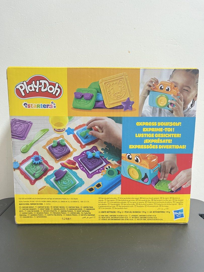 Play-Doh Starters Photo Fun Set Toy (Category: Kids Toys) located in Santo Tomas. Submitted by infinite_shop06 (Listing ID 1468418952, Image 2). Description: Play-Doh Photo Fun Set - Recommended Age: 2 years old and up - Features: Camera-shaped press, fun molds, and 170g of colorful Play-Doh compound - Activities: Stamp pictures, create goofy faces, and press out fun shapes - Condition: Brand new.