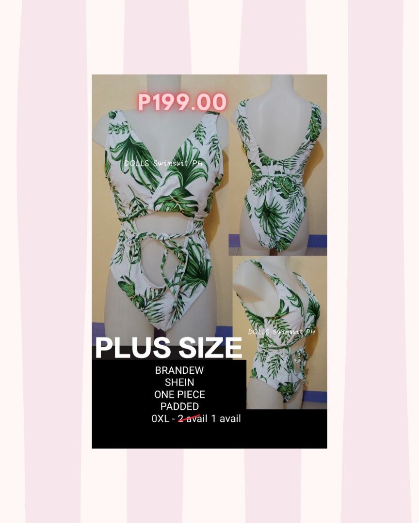 Plus size one piece swimsuit (Category: Bikinis & Swimsuits) located in Quezon City. Submitted by yourcaketopper (Listing ID 1468490760, Image 1). Description: ACTUAL PRICE POSTED 📍Location : Quezon City 💰MOP - Gcash / Bank transfer ( No Cod) 🛒Delivery: SAME DAY del or via LBC ❌No Meetup To see proof of deliveries, you may visit our p a g e 👉 DOLLS Swimsuit PH.