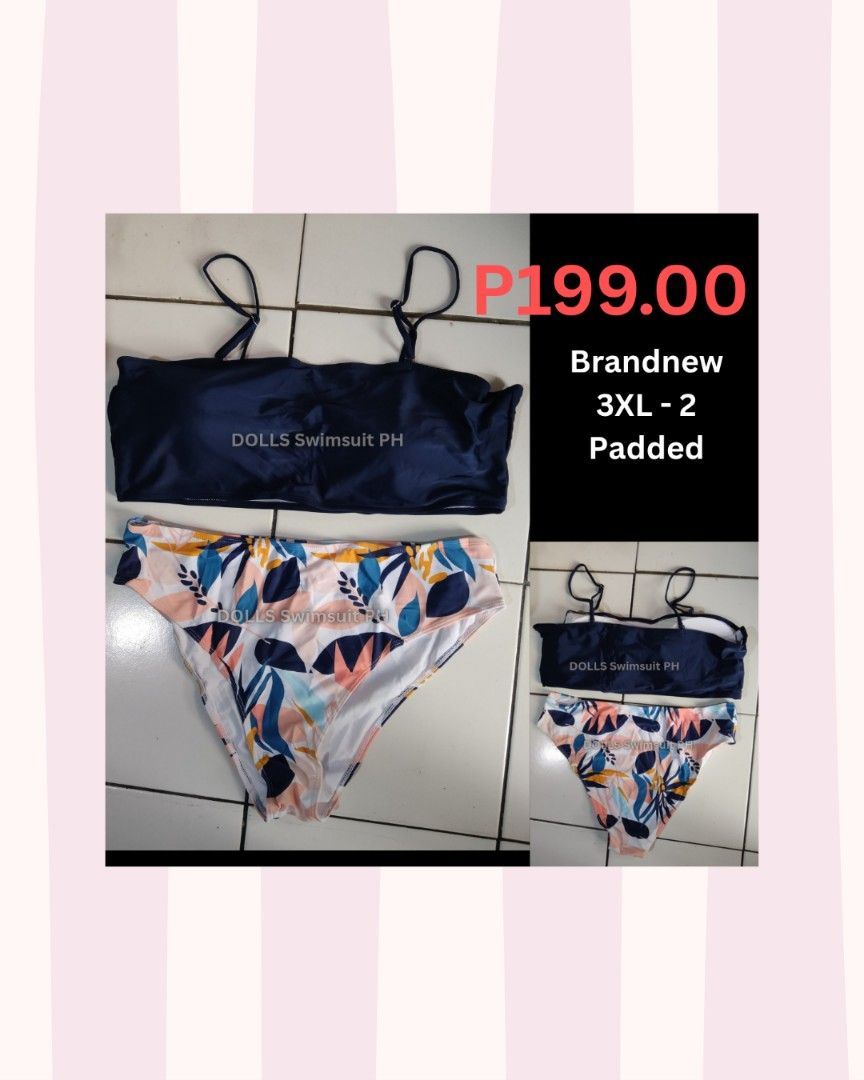 Plus size two piece swimsuit (Category: Bikinis & Swimsuits) located in Quezon City. Submitted by caketopper.figure (Listing ID 1468487600, Image 1). Description: ACTUAL PRICE POSTED 📍Location : Quezon City 💰MOP - Gcash / Bank transfer ( No Cod) 🛒Delivery: SAME DAY del or via LBC ❌No Meetup To see proof of deliveries, you may visit our p a g e 👉 DOLLS Swimsuit PH.