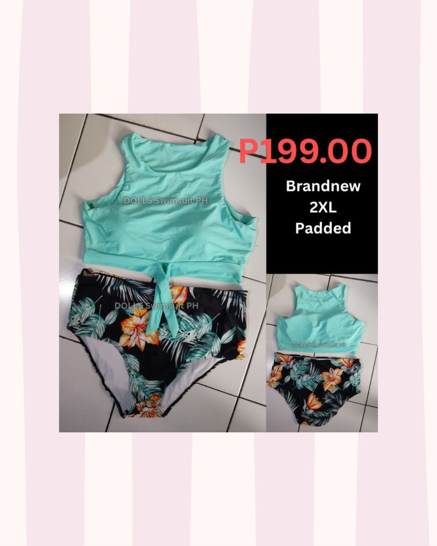 Plus size two piece swimsuit (Category: Bikinis & Swimsuits) located in Quezon City. Submitted by yourcaketopper (Listing ID 1468491926, Image 1). Description: ACTUAL PRICE POSTED 📍Location : Quezon City 💰MOP - Gcash / Bank transfer ( No Cod) 🛒Delivery: SAME DAY del or via LBC ❌No Meetup To see proof of deliveries, you may visit our p a g e 👉 DOLLS Swimsuit PH.