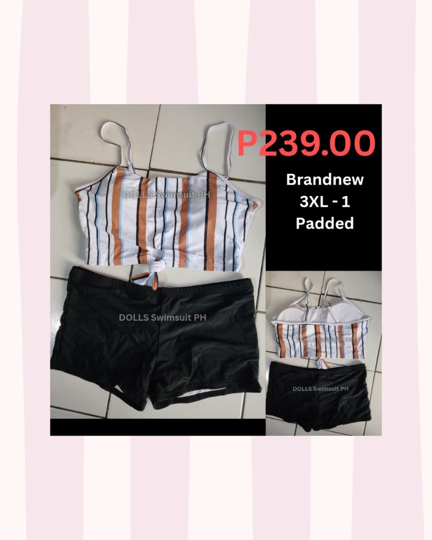 Plus size two piece swimsuit (Category: Bikinis & Swimsuits) located in Quezon City. Submitted by yourcaketopper (Listing ID 1468492914, Image 1). Description: ACTUAL PRICE POSTED 📍Location : Quezon City 💰MOP - Gcash / Bank transfer ( No Cod) 🛒Delivery: SAME DAY del or via LBC ❌No Meetup To see proof of deliveries, you may visit our p a g e 👉 DOLLS Swimsuit PH.