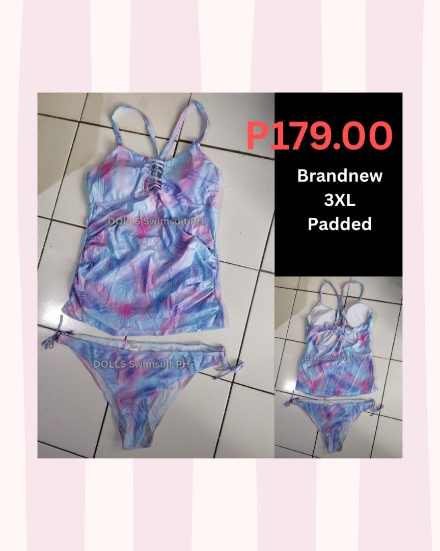 Plus size two piece swimsuit tankini (Category: Bikinis & Swimsuits) located in Quezon City. Submitted by caketopper.figure (Listing ID 1468486943, Image 1). Description: ACTUAL PRICE POSTED 📍Location : Quezon City 💰MOP - Gcash / Bank transfer ( No Cod) 🛒Delivery: SAME DAY del or via LBC ❌No Meetup To see proof of deliveries, you may visit our p a g e 👉 DOLLS Swimsuit PH.