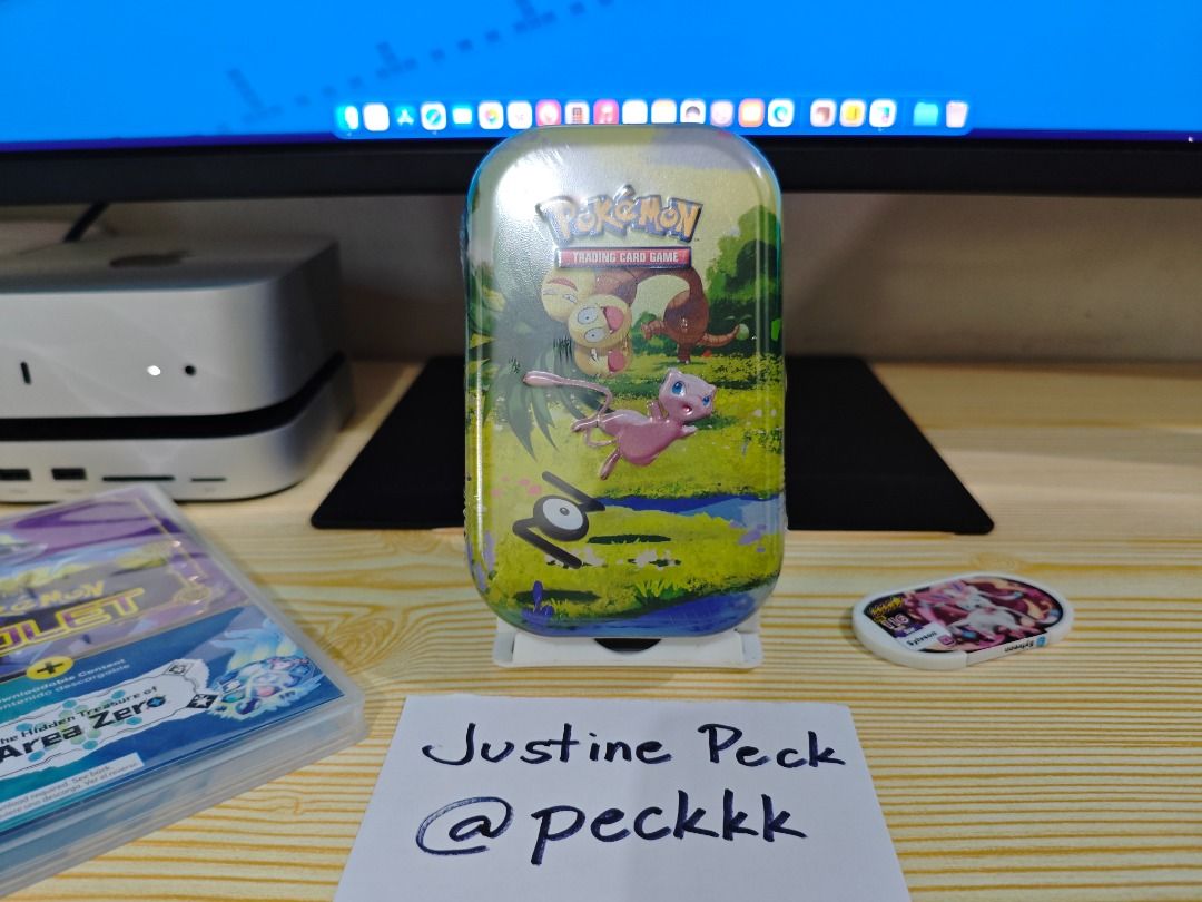 Pokemon 30th Celebration Mew Mini Tin | SEALED (Category: Card Boxes & Cases) located in Manila. Submitted by peckkk (Listing ID 1468370641, Image 1). Description: Pokemon 30th Celebration Mew Mini Tin - SEALED Price: ₱2,500 - slightly negotiable Selling 1x Pokémon 30th Celebration Mew Mini Tin. Factory sealed and unopened Official English Pokémon TCG product Mew artwork Actual item pictured; photos show the front, back, and packaging condition �