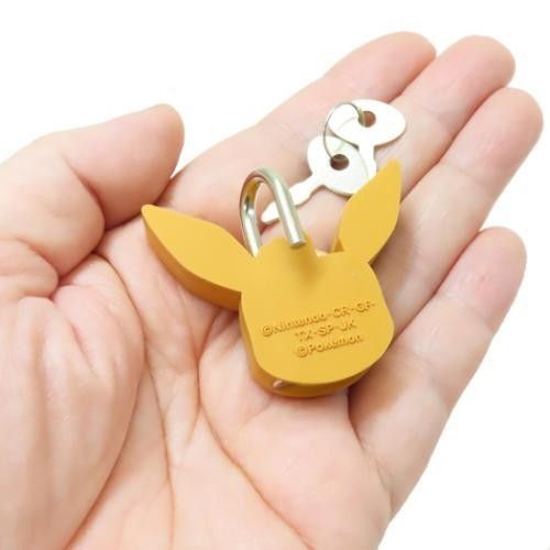 Pokemon Eevee Rubber Padlock with Keys and Chain (Category: Character Goods) located in Quezon City. Submitted by curatedbymissgee (Listing ID 1468297269, Image 3). Description: - Official Nintendo licensed Eevee merchandise - Fully functional rubber padlock with metal shackle - Includes 2 keys and a convenient ball chain for hanging - Perfect cute accessory for bags, school lockers, or diaries.