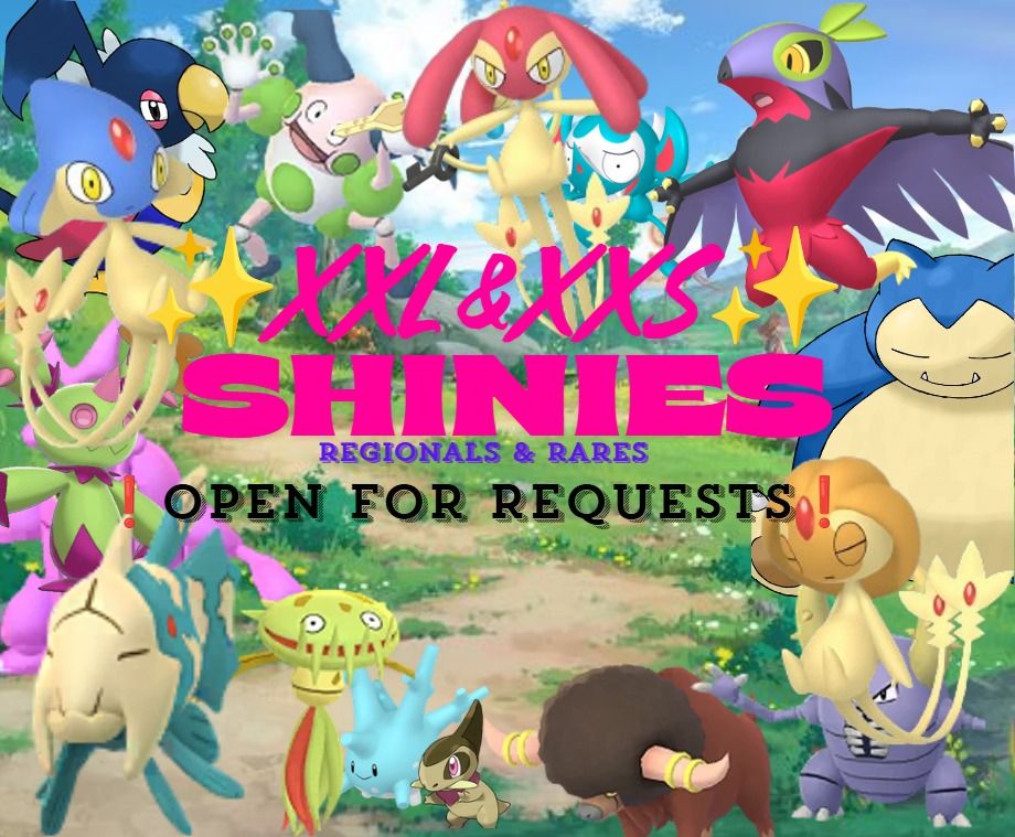 Pokemon Go any Shiny XXL XXS Open for Requests!, Video Gaming, Video ...