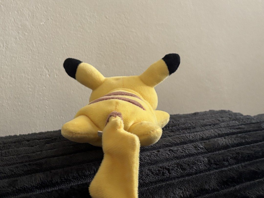 Pokemon pikachu plush (pokemon center) (Category: Plushies & Soft Toys) located in Manila. Submitted by anniemelo2 (Listing ID 1468336170, Image 2). Description: issue: stains (i think its washable) .