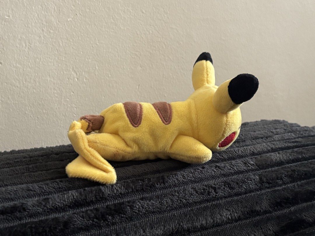 Pokemon pikachu plush (pokemon center) (Category: Plushies & Soft Toys) located in Manila. Submitted by anniemelo2 (Listing ID 1468336170, Image 3). Description: issue: stains (i think its washable) .