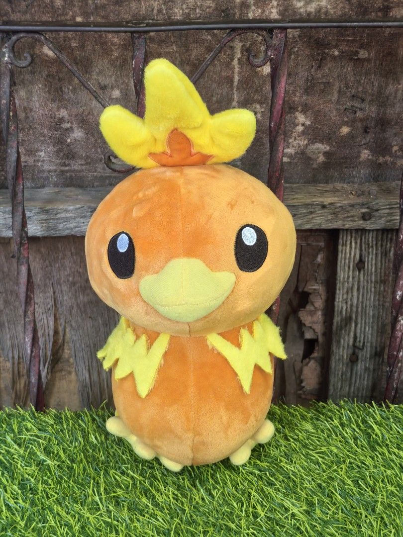 Pokémon Torchic Plush Toy Soft Stuffed Animal (Category: Plushies & Soft Toys) located in Paranaque City. Submitted by furugiyafinds (Listing ID 1468339548, Image 1). Description: - Character: Torchic (Pokémon) - Size: Medium - Condition: Clean, smoke-free environment, original tag attached - Material: Soft fabric with embroidered facial features - Perfect for: Pokémon fans and plushie collectors.
