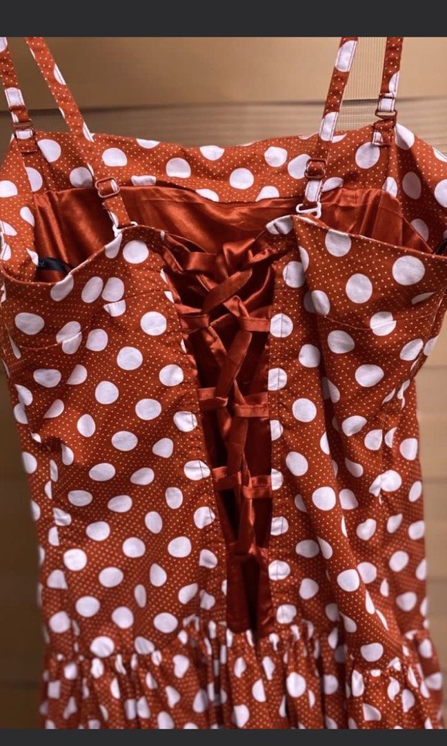 Polka Balloon Dress (Category: Dresses) located in Cavite. Submitted by helloize (Listing ID 1468479135, Image 3). Description: With zipper on the side Balloon type Removable straps Fits S-Semi Large.