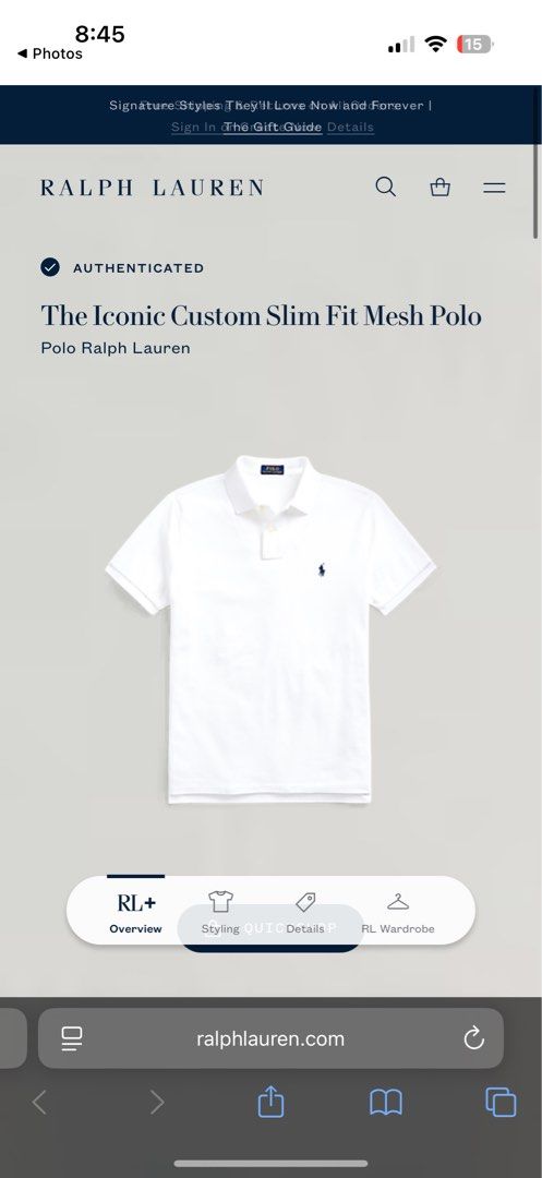 Polo Ralph Lauren White only (Category: Formal Shirts) located in Quezon City. Submitted by ronnn_255 (Listing ID 1468286695, Image 2). Description: All items are Legit & Authentic and have been well taken care of. 📦Shipping: LBC / J&T / width19-20x26-27Length no issue brand new condi Feel free to PM for detailed photos, measurements, and other information. Serious buyers and inquiries are welcome! .