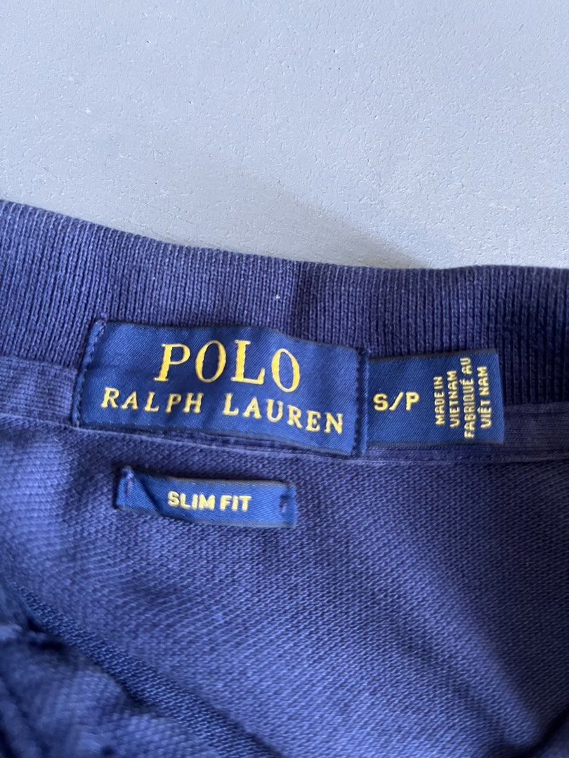 POLO RALPH LAUREN NAVY BLUE (Category: Tshirts & Polo Shirts ) located in Bacolod City. Submitted by johnkiercabungcal09 (Listing ID 1468338873, Image 3). Description: POLO RALPH LAUREN Mesh Polo - NAVY BLUE 🔥 Size: S on tag / 27L x 17W (Slim Fit - fits M) Color: Navy Blue / Red Pony - Best colorway! Condition: Excellent - No issue, no fade, no butas Dimes: 27 x 17 (Length x Width) Details: ✓ Slim Fit ✓ Embroidered Red Pony Logo ✓ Good as new co