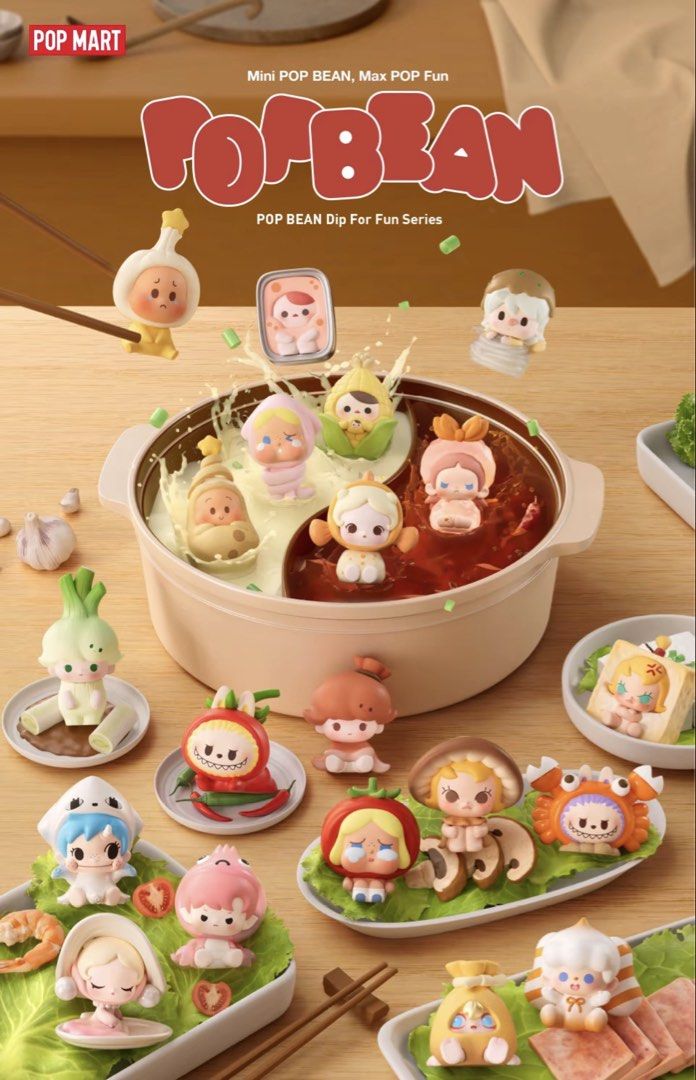 POP MART Pop Bean Dip For Fun Series Blind Box (Category: Designer & Blind Box Toys) located in Pasig City. Submitted by laruarn.tv (Listing ID 1468459296, Image 1). Description: pre order sealed 📍pasig lalamove/grab.