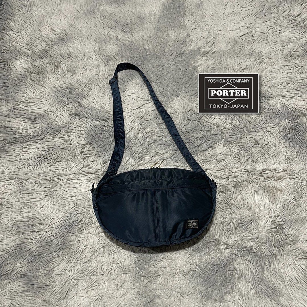 PORTER Tanker Navy Halfmoon (Category: Sling Bags) located in Bauang. Submitted by thriftypockets92 (Listing ID 1468485265, Image 1). Description: .