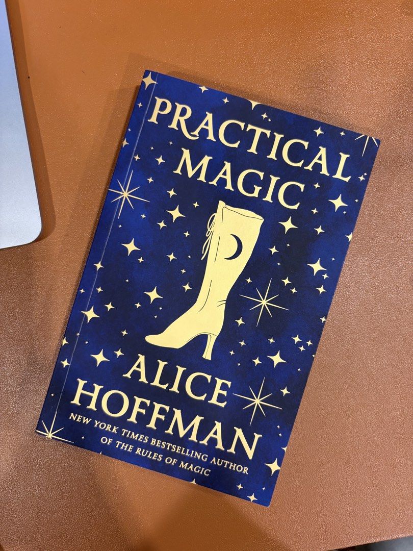 Practical Magic by Alice Hoffman Hardcover Novel (Category: Storybooks) located in Cebu City. Submitted by gwyiener (Listing ID 1468462373, Image 1). Description: - Title: Practical Magic by Alice Hoffman - Format: Hardcover edition - Special Features: Blue starry cover, purple sprayed edges quoting 'Fall in love whenever you can' - Condition: Clean pages, like new - Inclusions: Free bookmark included inside - Genre: Fantasy novel about the Owens